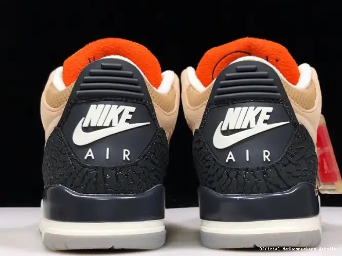 Official Maikesneakers JTH Air AV6683-200 Beige Jordan 3 Bio 0505